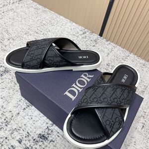 Dior Men’s Black Sandals Size 43